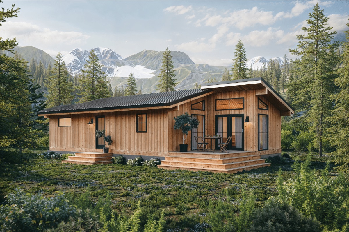Zook Cabins Two Pines exterior rendering